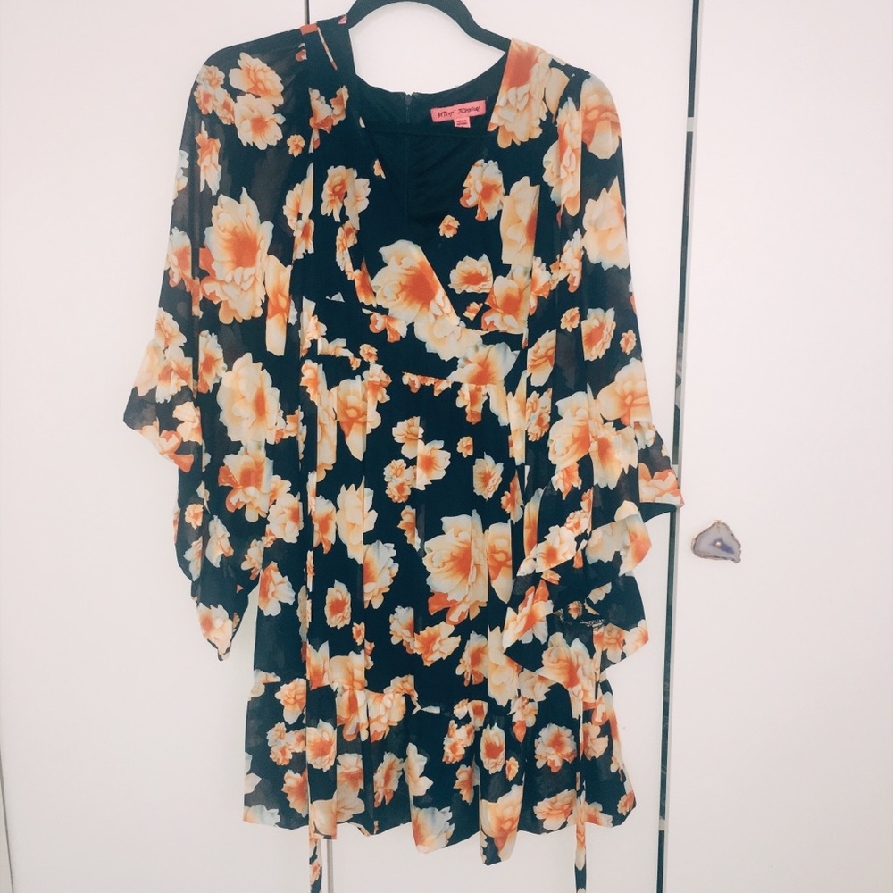 Betsy Johnson Floral Fall Dress